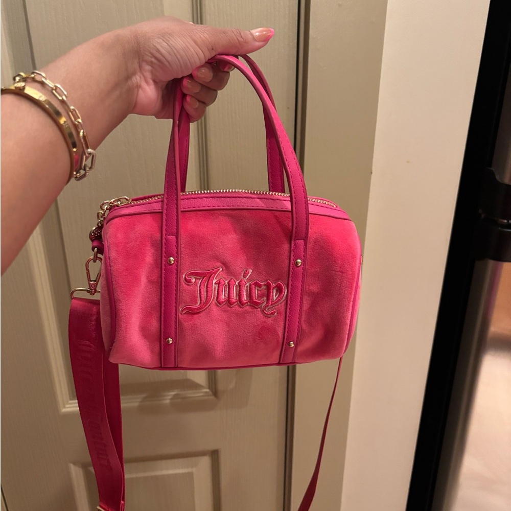 Juicy Couture Pink Bowler Crossbody